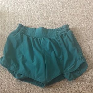 Lululemon Athletica Green Athletic Shorts Lightweight Elastic Waist
